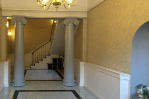 stately entrance hall