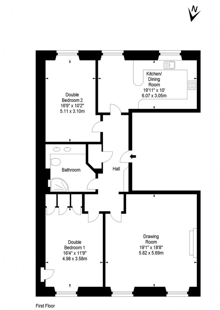 Edinburgh Apartment floor plan